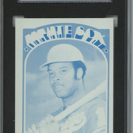 1972 Topps #525 Carlos May 7 card progressive proof 3a