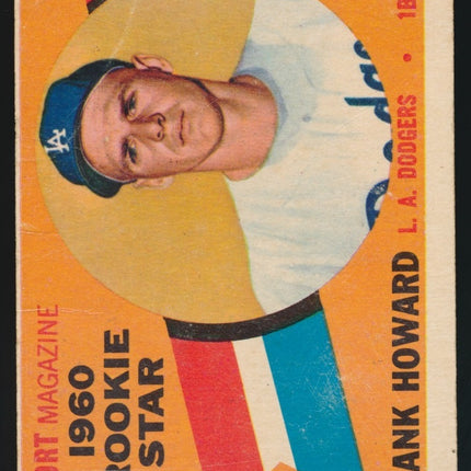 1960 Topps Baseball #132 Frank Howard Rookie Vg- c03420