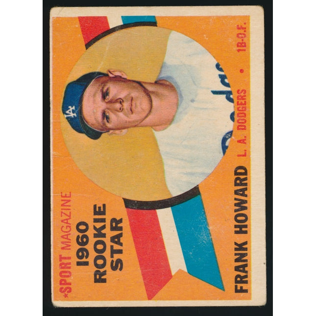 1960 Topps Baseball #132 Frank Howard Rookie Vg- c03420