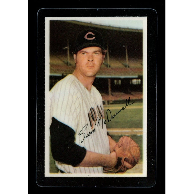 1971 Dell Baseball Stamp Sam MCDowell MINT Laminated c03221