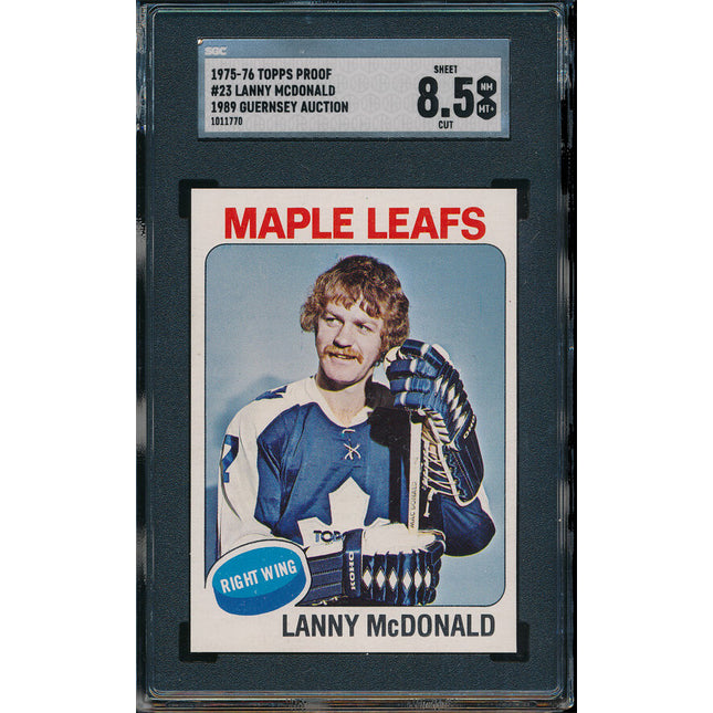 1975/76 Topps Hockey #23 Lanny McDonald 11 Card Progressive Proof 75THC20