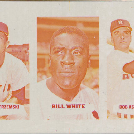 1967 Bazooka Panel #21-24 Acetate Proof Set of 4. Yastrzemski, White, Aspromonte