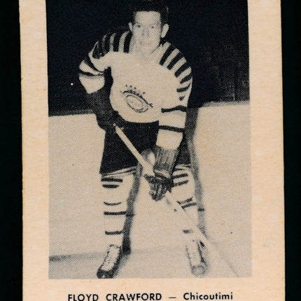 1951-1952 Laval Dairy QSHL Hockey #25 Floyd Crawford Ex+ c04312