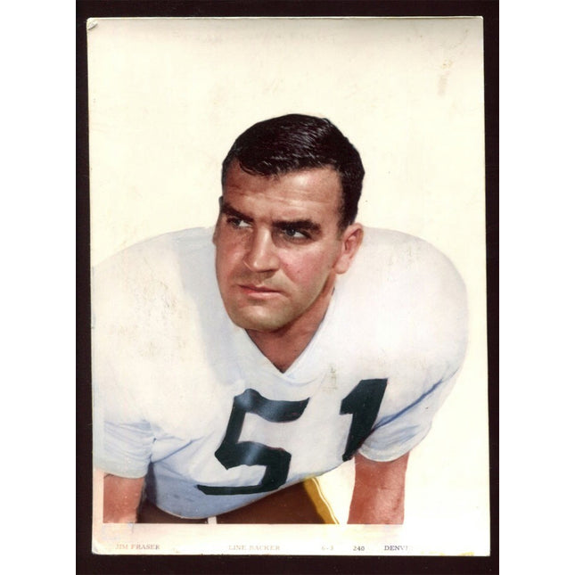 1961 Topps Football Original Flexichrome #45 Jim Fraser Broncos T0196