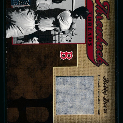2005 Donruss Elite Baseball #TT-4 Bobby Doerr Jersey NMMT c04349