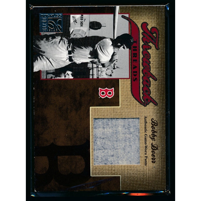 2005 Donruss Elite Baseball #TT-4 Bobby Doerr Jersey NMMT c04349