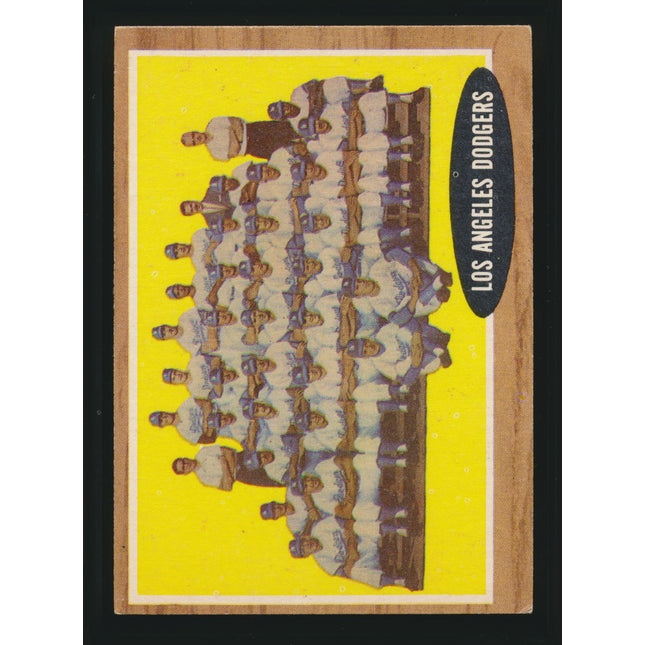 1962 Topps Baseball #43 Los Angeles dodgers Team (Ex++) c05097