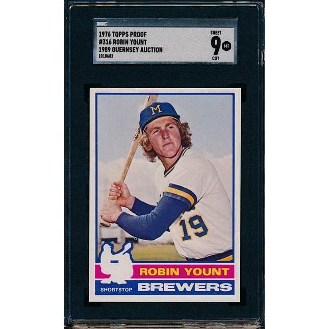 1976 Topps #316 Robin Yount Progressive Proof set of 10 SGC Graded 76TBB64