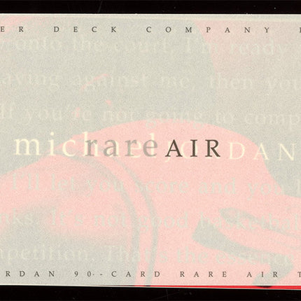 1994 Upper Deck Michael Jordan Rare Air factory Set