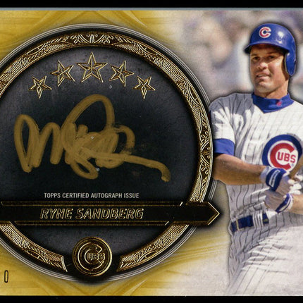 2021 Topps 5 star BB GG-RS Ryne Sandberg autographed