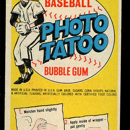 1964 Topps Tattoos Dave Nicholson
