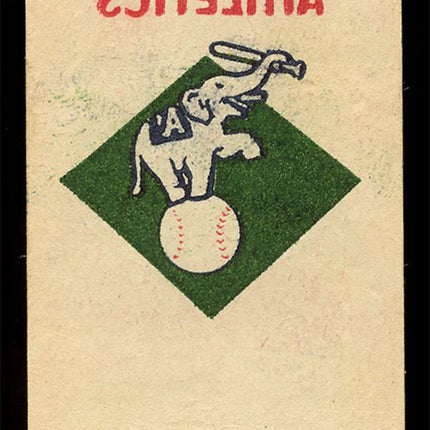 1964 Topps Tattoos Kansas City Athletics Logo