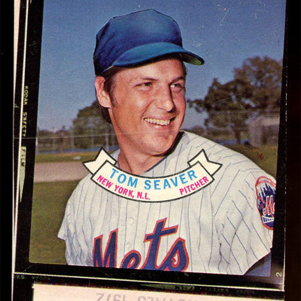 1973 Topps Test Lids Tom Seaver Square Proof