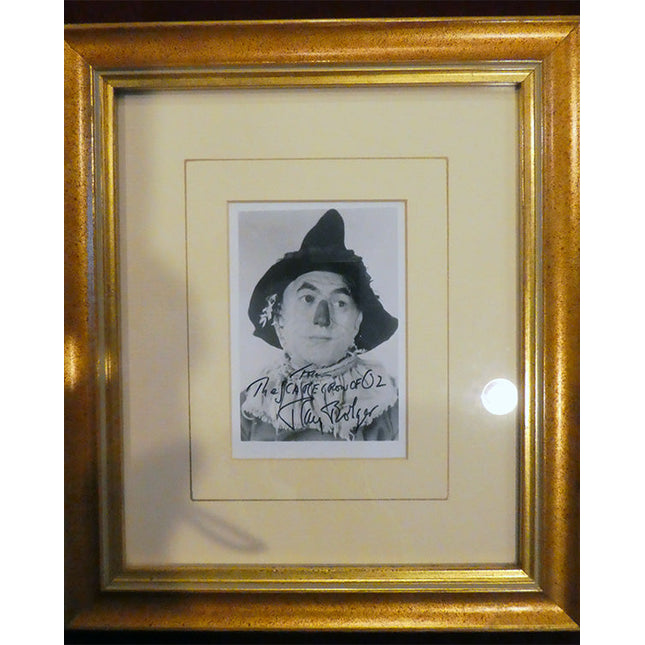 Ray Bolger "The Scarecrow" Autographed Photo