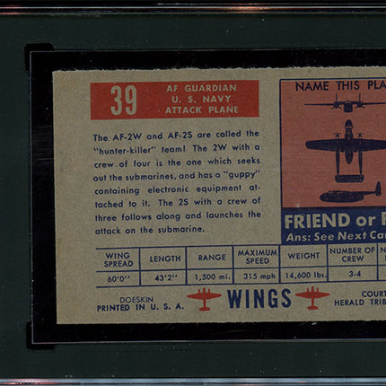 1955 Doeskin Tissues wings #39 AF Guardian - SGC 6