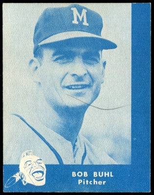 1960 Lake To Lake Baseball Bob Buhl EXMT C02398