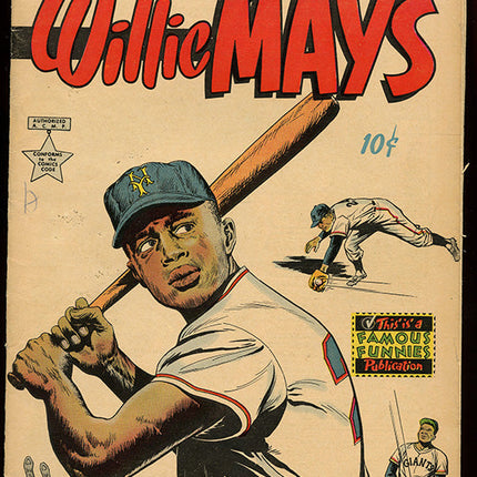 1954 The Amazing Willie Mays Comic Book Front Cover