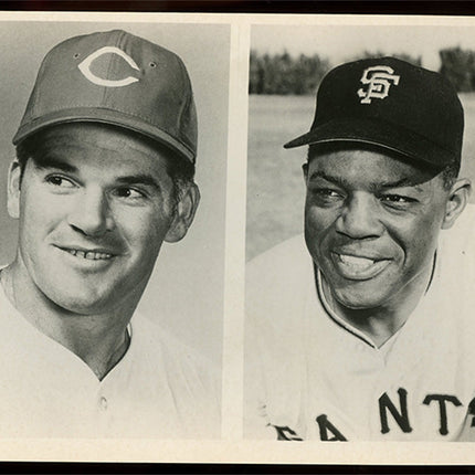 Pete Rose/Willie Mays Type1 Press Photo