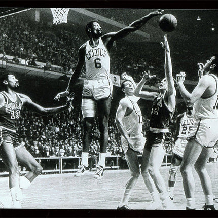 1960's B/W original 35MM slide of Bill Russell and Wilt Chamberlian