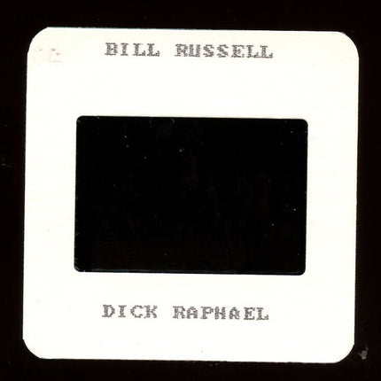 1960's B/W original 35MM slide of Bill Russell and Wilt Chamberlain