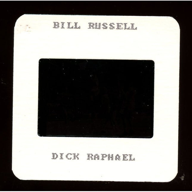 1960's B/W original 35MM slide of Bill Russell and Wilt Chamberlain