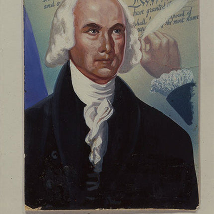 1972 Topps James Madison Color Transparency