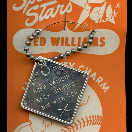 1950 Sport Stars Luckee Key Charm Ted Williams