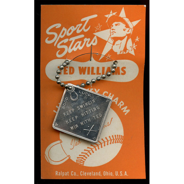 1950 Sport Stars Luckee Key Charm Ted Williams