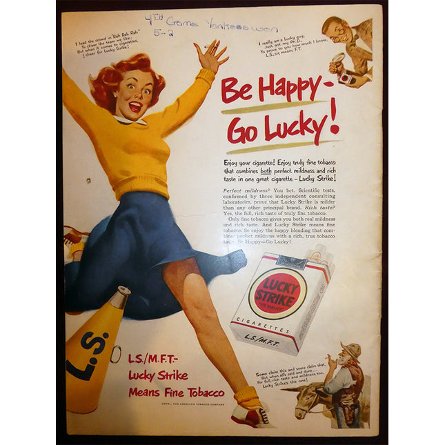 1950 World Series Program Yankees Vs. Phillies