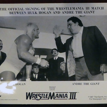 WrestleMania III Original Press Kit