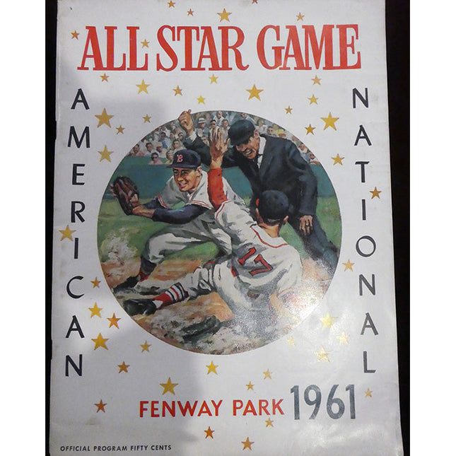 1961 Major League Baseball All Star Game Program Fenway Park