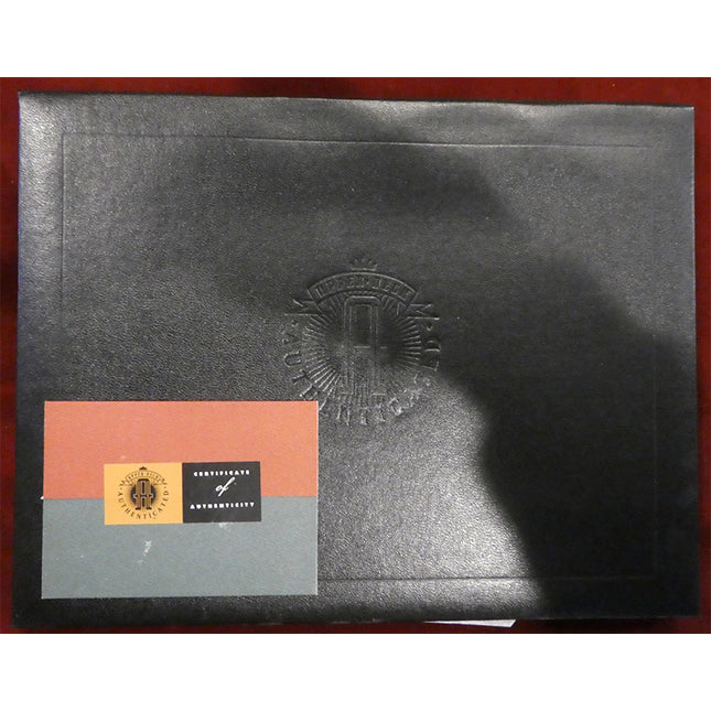 This is an Upper Deck authentic commemorative sheet signed by Legendary Dodgers Bill Russell, Ron Cey, Davey Lopes and Steve Garvey. Limited edition of Autographed version 1987/62000.  Comes in a full Upper deck commemorative box.