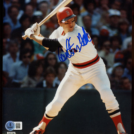 Carlton Fisk Autographed 8x10 Color photo