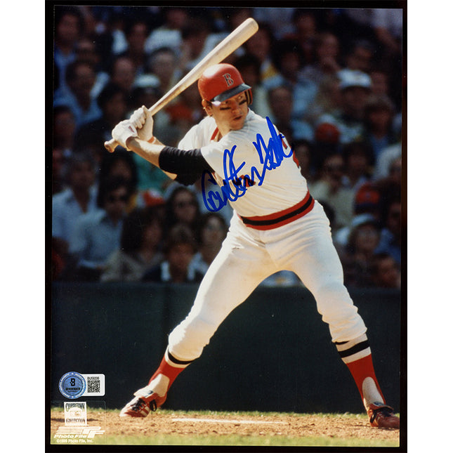 Carlton Fisk Autographed 8x10 Color photo