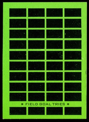 1975 Topps Football Scratchoff FB Game Card unscratched NM+ C02574